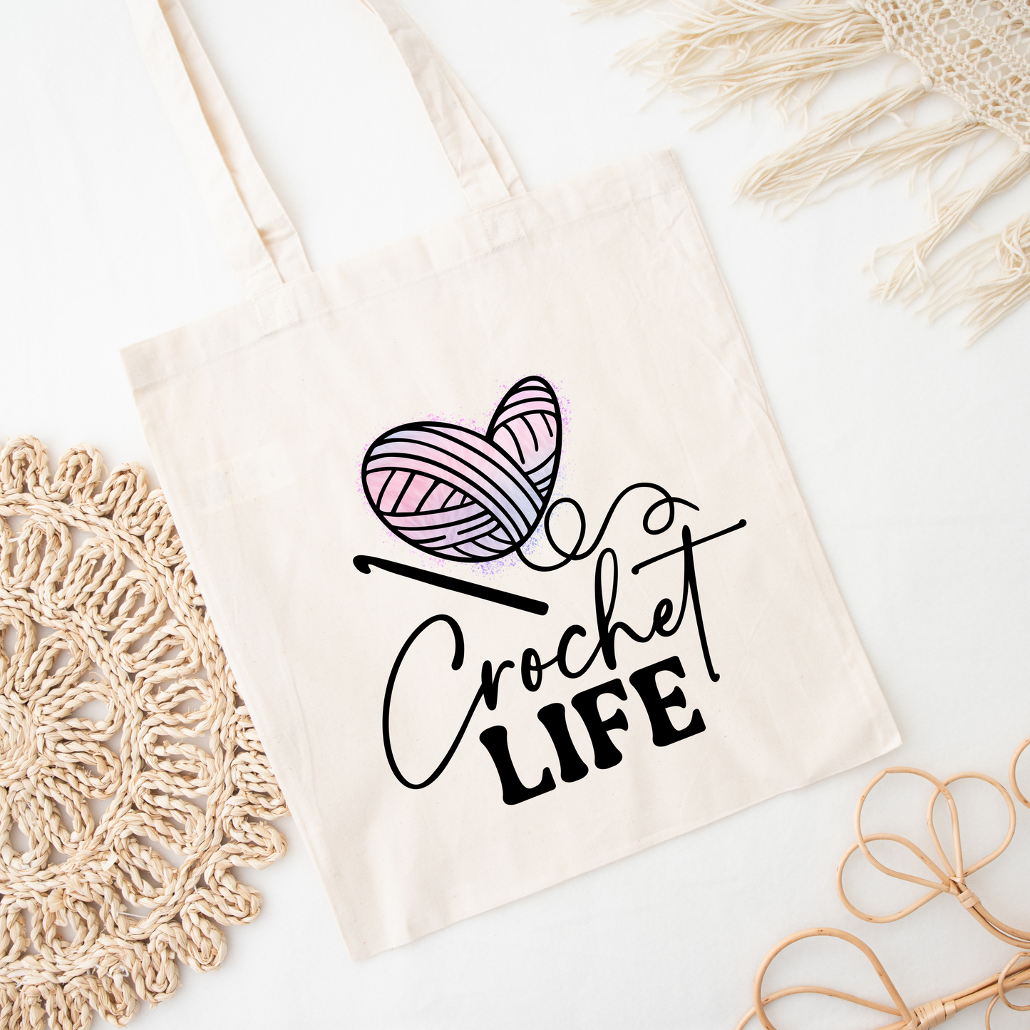 Crochet Life Tote Bag
