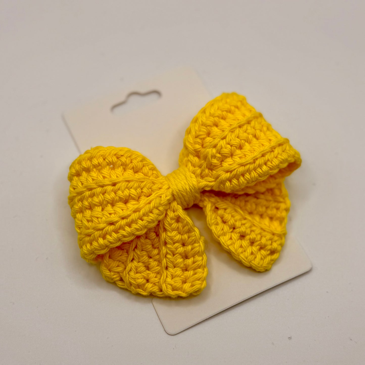 Bright Yellow Hair Bow