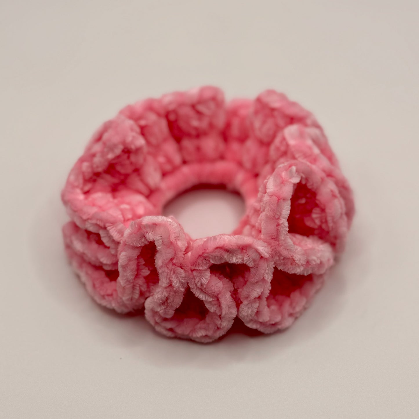 Baby Pink Chenille Scrunchie