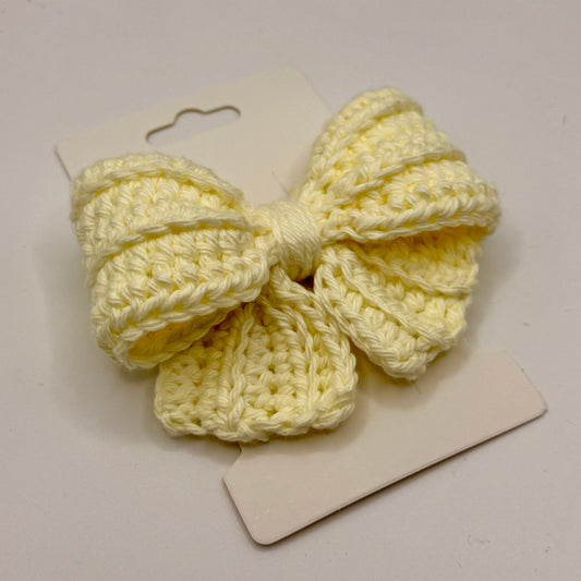 Cream Hair Bow
