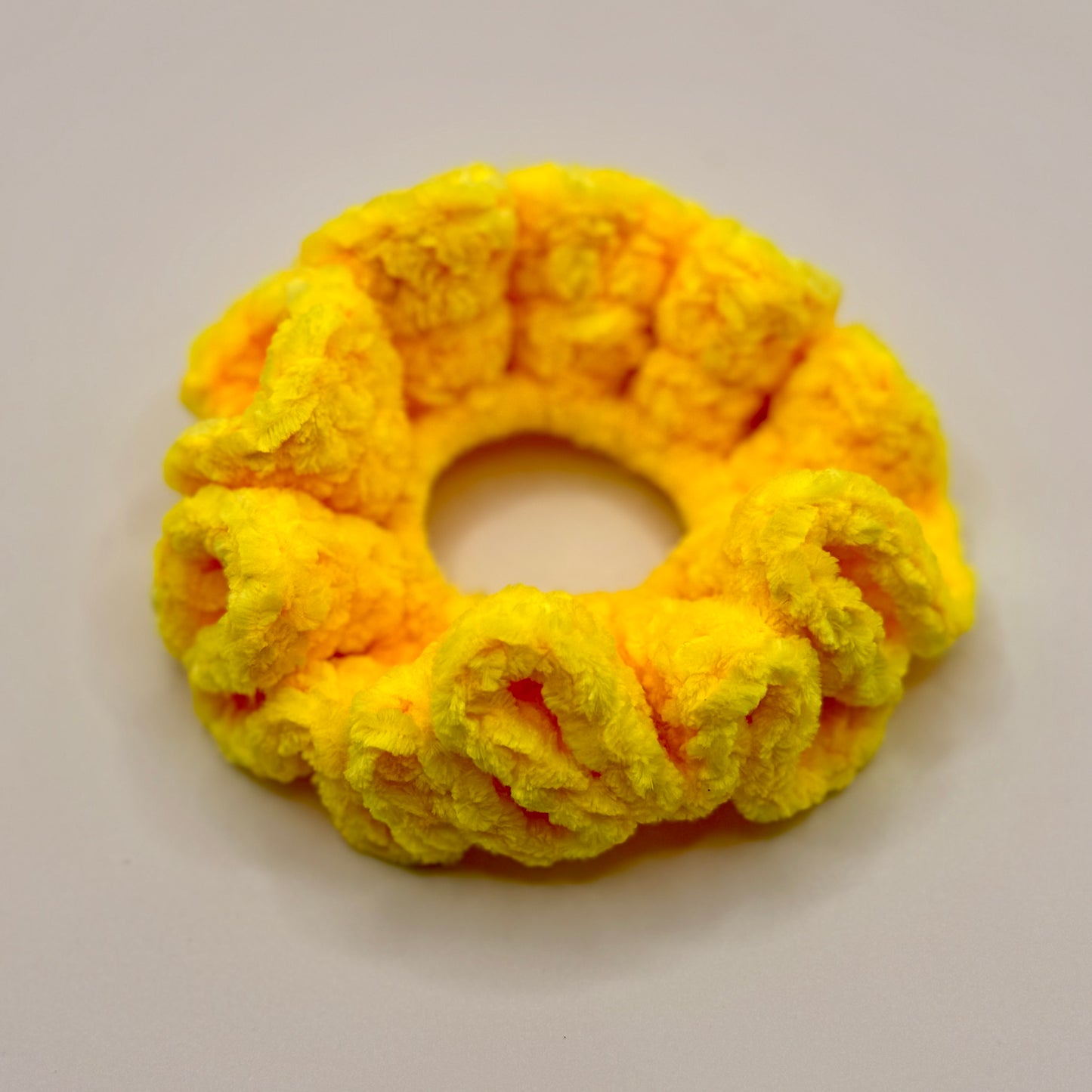 Yellow Chenille Scrunchie