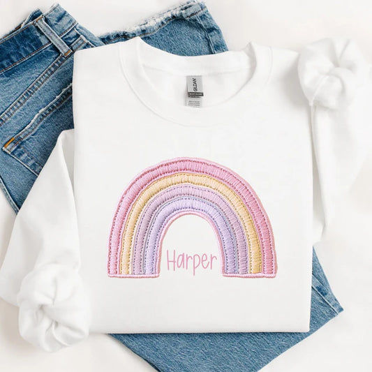 Personalised Rainbow Sweater