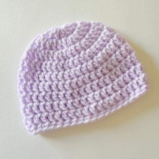 Newborn Lilac Beanie