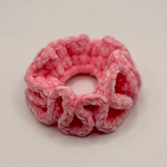 Baby Pink Chenille Scrunchie