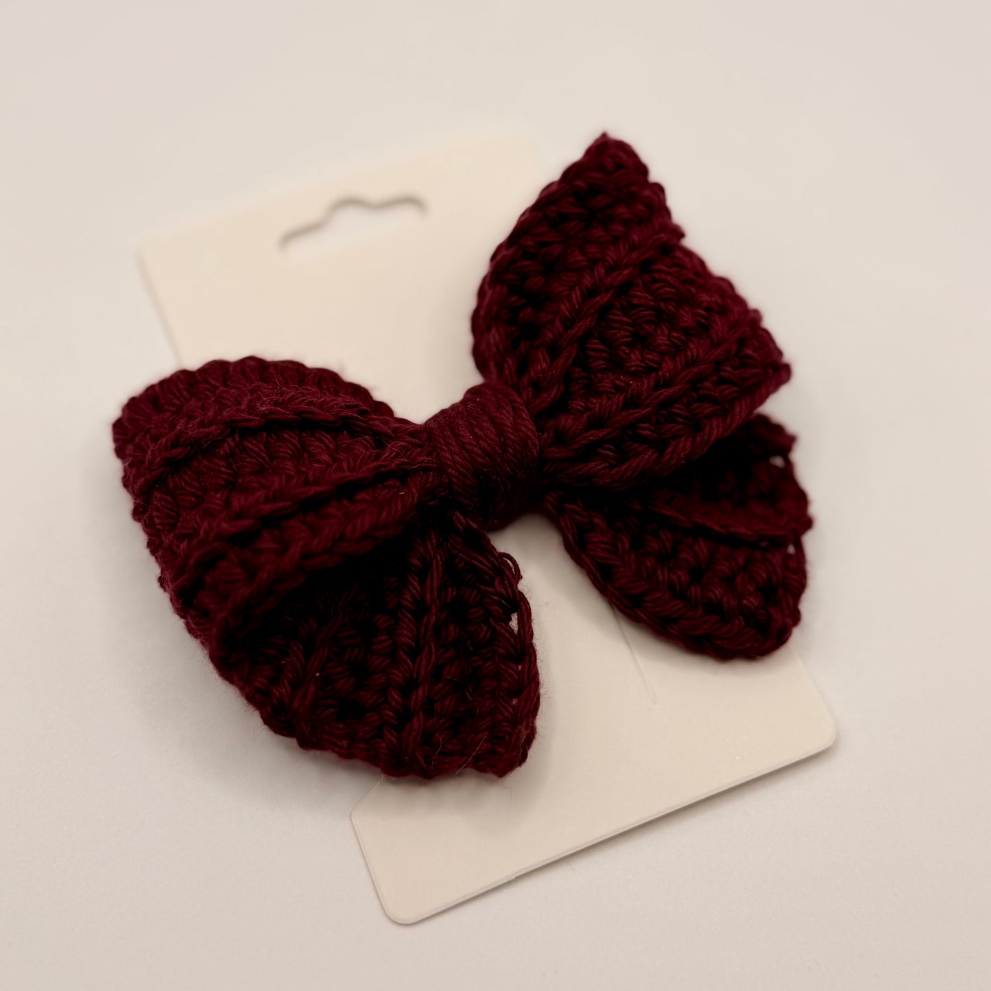 Burgundy Hair Bow