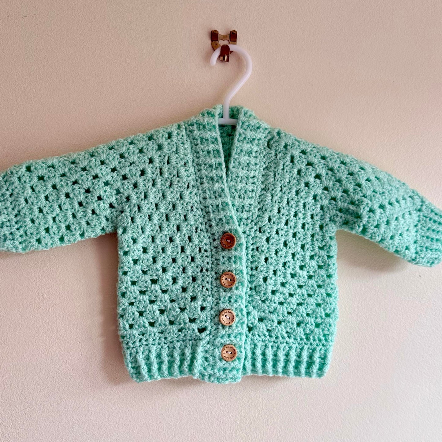 Mint Granny Cardigan 0-3Months